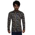 Print Green Shirt : Party