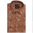 Print Rust Shirt : Party