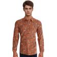 Print Rust Shirt : Party