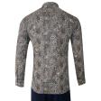 Print Gray Shirt : Party