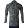 Print Blue Shirt : Party