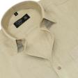 Self Design Cream Shirt : Ditto