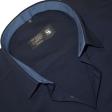 Self Design Navy Blue Shirt : Ditto