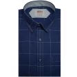 Checks Navy Blue Shirt : Ditto