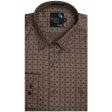 Print Brown Shirt : Party