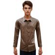 Print Brown Shirt : Party