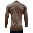 Print Brown Shirt : Party