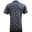 Print Blue Shirt : Party