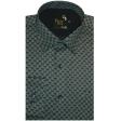 Print Green Shirt : Party