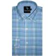 Checks Light Blue Shirt : Business