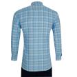 Checks Light Blue Shirt : Business