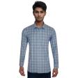 Checks Blue Shirt : Business