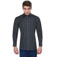 Checks Dark Gray Shirt : Business