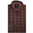 Checks Brown Shirt : Business