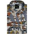 Print Gray Shirt : Party