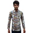 Print Gray Shirt : Party