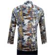 Print Gray Shirt : Party