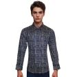 Print Dark Gray Shirt : Slim