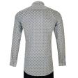 Print Light Gray Shirt : Slim