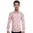Print Pink Shirt : Slim