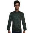 Print Dark Green Shirt : Slim