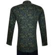Print Dark Green Shirt : Slim