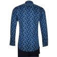 Print Dark Blue Shirt : Slim