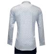 Print Blue Shirt : Slim