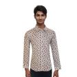 Print Brown Shirt : Slim