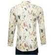 Print Cream Shirt : Slim
