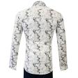 Print White Shirt : Slim