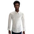 Self Design White Shirt : Slim