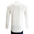 Self Design White Shirt : Slim