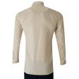 Self Design Cream Shirt : Slim