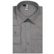 Self Design Dark Gray Shirt : Slim