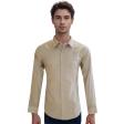 Self Design Fawn Shirt : Slim