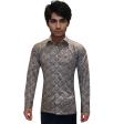 Print Gray Shirt : Party