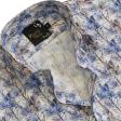 Print Blue Shirt : Party