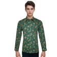 Print Green Shirt : Party
