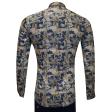 Print Navy Blue Shirt : Ditto