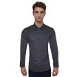 Print Navy Blue Shirt : Ditto