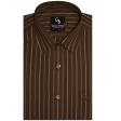 Stripes Brown Shirt : Business