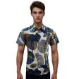 Print Blue Shirt : Ditto