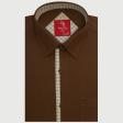 Combination Brown Shirt : Party