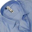Self Design Light Blue Shirt : Slim