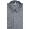 Self Design Dark Blue Shirt : Slim