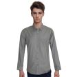 Self Design Dark Gray Shirt : Slim