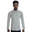 Self Design Light Gray Shirt : Slim
