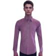 Self Design Mauve Shirt : Slim