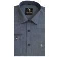 Checks Dark Blue Shirt : Business